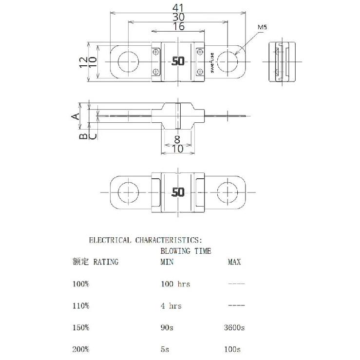 5Pcs ANS FUSE 20A 30A 40A 50A 60A 70A 80A 100A 125A 150A 175A ANL Gold Plated Stud Car Fuses Mini Car Stereo Audio AFS Fuse Fuse Holders1