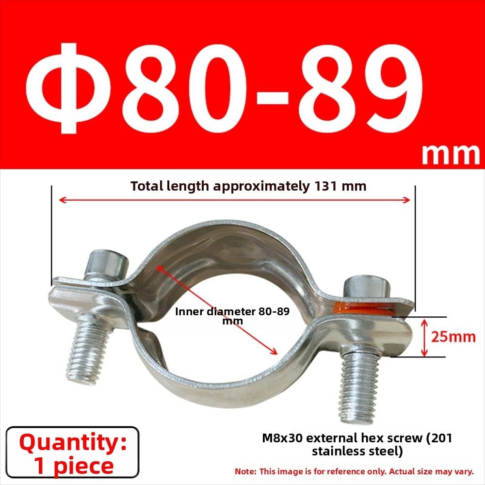 1Pcs Thickened Flat Clamp Pipe Hanger Bracket Clamp Tube Support Clip  for Plumbing Support