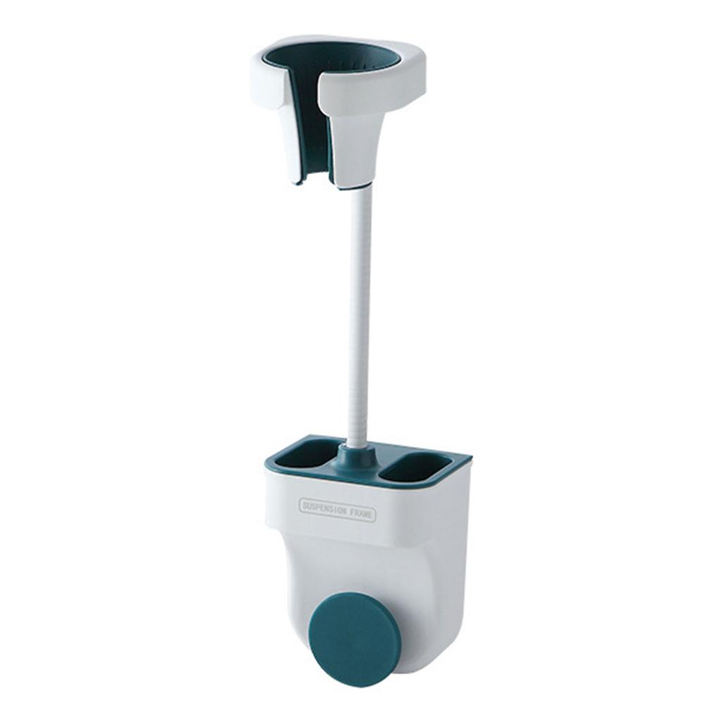 Hair Dryer Holder Wall Mount Punch Free Bracket Support Stand for Bathroom Home Hotel Blue