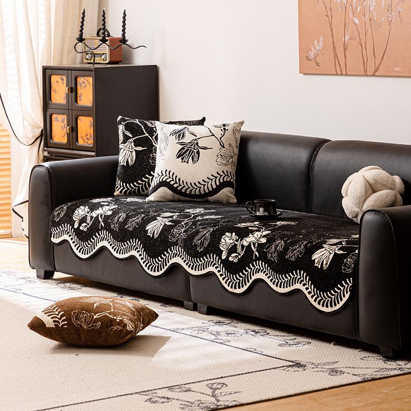 Special-Shaped Sofa Cushion, Advanced Sense Irregular Non-Slip Seat Cushion  New Four-Season Universal Leather Sofa Cover Cover Cloth