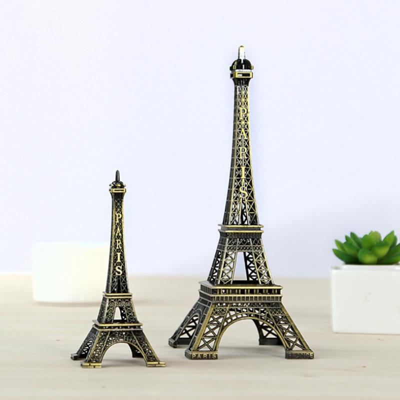 Bronze Paris Eiffel Tower Metal Art Crafts Statue Travel Souvenirs Home Decoration Accessories Figurine Statue Creative Gifts