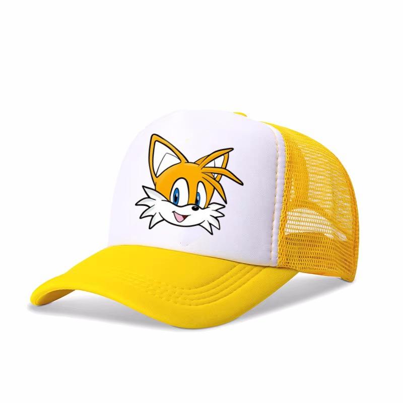 Sonic Adjustable Sun Hat Children's Casual Printed Mesh Sun Hat