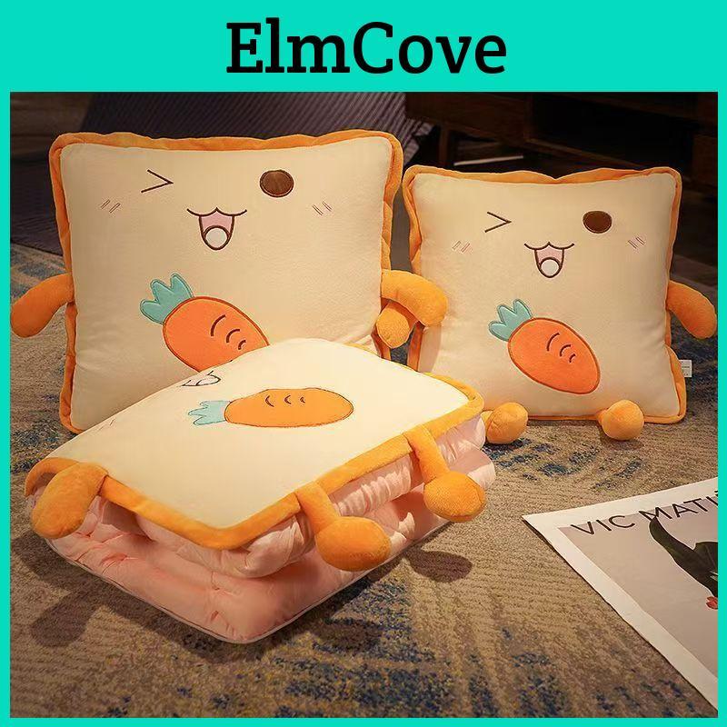 Car Pillow Blanket With Plush Cover For Office Napping Girls Home Car Use