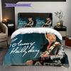 Johnny Hallyday De Lamour Legacy Bedding (1 * duvet cover + 2 * pillowcase, without core) 2D Flat Bedding set Soft and comfortable