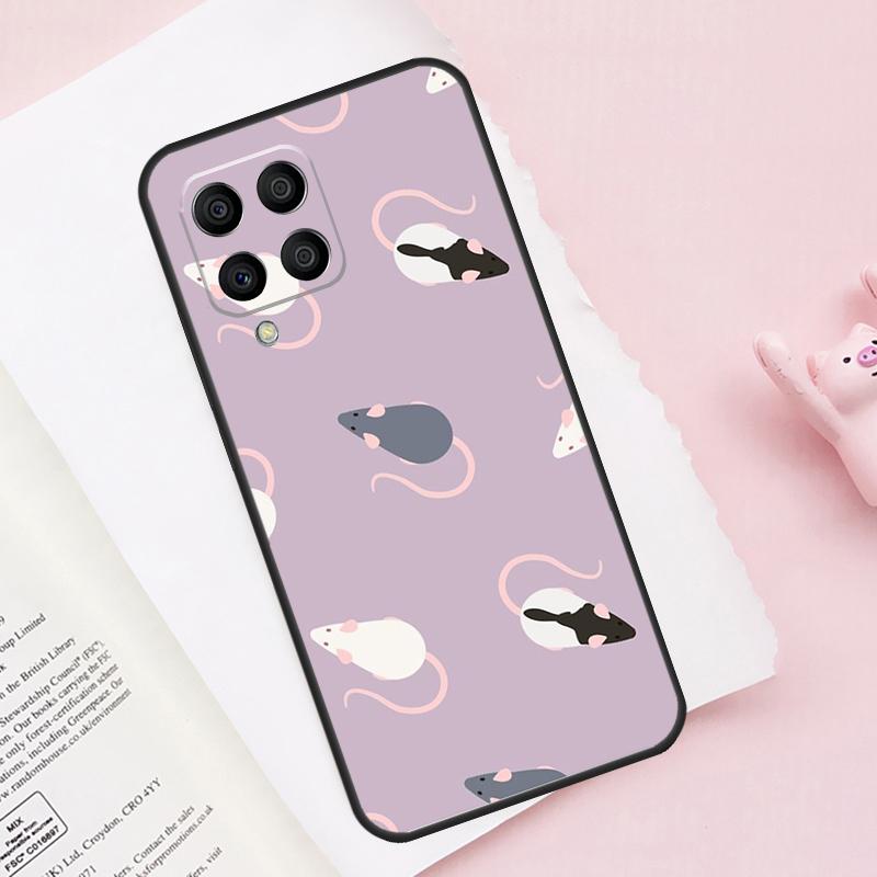 Mouse Rat Case For Samsung Galaxy M51 M55 M35 M15 M56 M36 M16 M06 M13 M33 M53 M12 M32 M52 M14 M34 M54