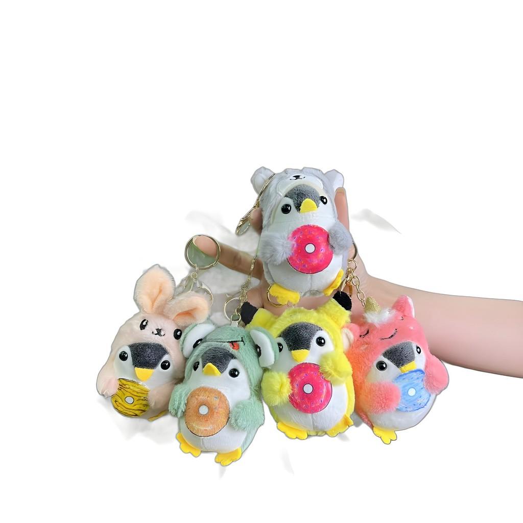 Plush Penguin Whimsical Toy Keychain Lovely Animal Pendant Perfect For Backpack