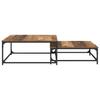 Coffee Table Set 2 pcs Reclaimed Wood Effect Wood Based Panel