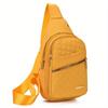 Lightweight Quilted Casual Chest Bag, Foldable Portable Trendy Versatile Tote Shoulder Bag, Ideal for Daily Use, Travel, Outdoor