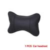 Polštářky na krk do auta oboustranné Pu Kůže Balení 1ks Opěrka hlavy pro úlevu od bolesti hlavy Vláknitý univerzální polštář do auta