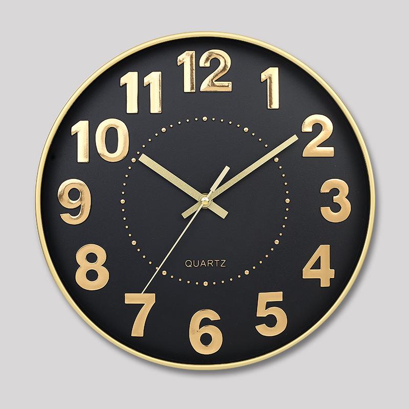 

Бесшумные настенные часы 30 см (12 дюймов), креативные и модные, трехмерные цифровые минималистичные часы для дома, гостиной
