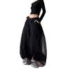 Damen 2026 Vintage Amerikanischer Stil Patchwork Denim Jeans Locker Gerader Schnitt Lässige Hose