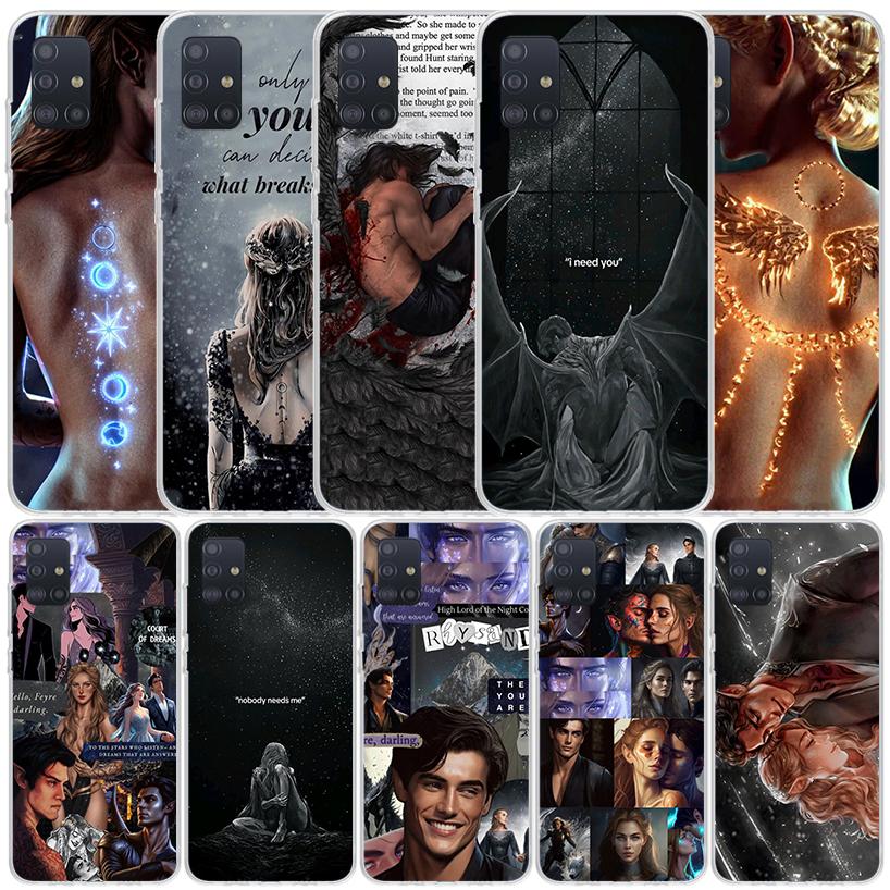 A Court Of Mist And Fury Soft Cover for Samsung Galaxy A12 A22 A32 A52 A72 A02S Phone Case Note 20 Ultra 10 S10 Plus A51 A71 A50