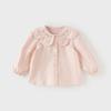 David Bella Girls' Pure Cotton Shirt Autumn Clothes Baby Shirt Children's Stylish Top