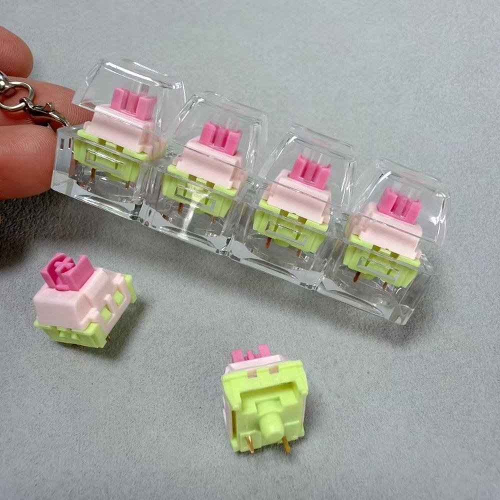 Klawiatura Fidget Toys LED Kryształowa Nakładka na Klawisz Breloczek Odstresowujący Gadżet na Palec Zabawki Dekompresyjne Kliker Fidget Toy