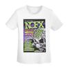 Nofx Band Final Tour Skull TShirt Women Short Sleeve T Shirts Round Neck Streetwear Cotton Summer Tees Streetwear