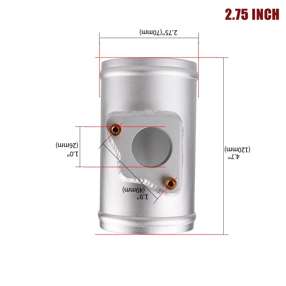 63/70/76mm Car Air Flow Meter Base Air Flow Sensor Adapter Intake Meter Mount For Toyota Mazda Subaru Honda 2.5" 2.75" 3" MAF005