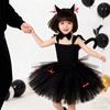 AOTYP Black Cat Cosplay Costume for Cute Halloween Costume with Perfect for and Black 140 Kids, Girls, Dress, Headband, Tail, Dance, Theater, Stage,