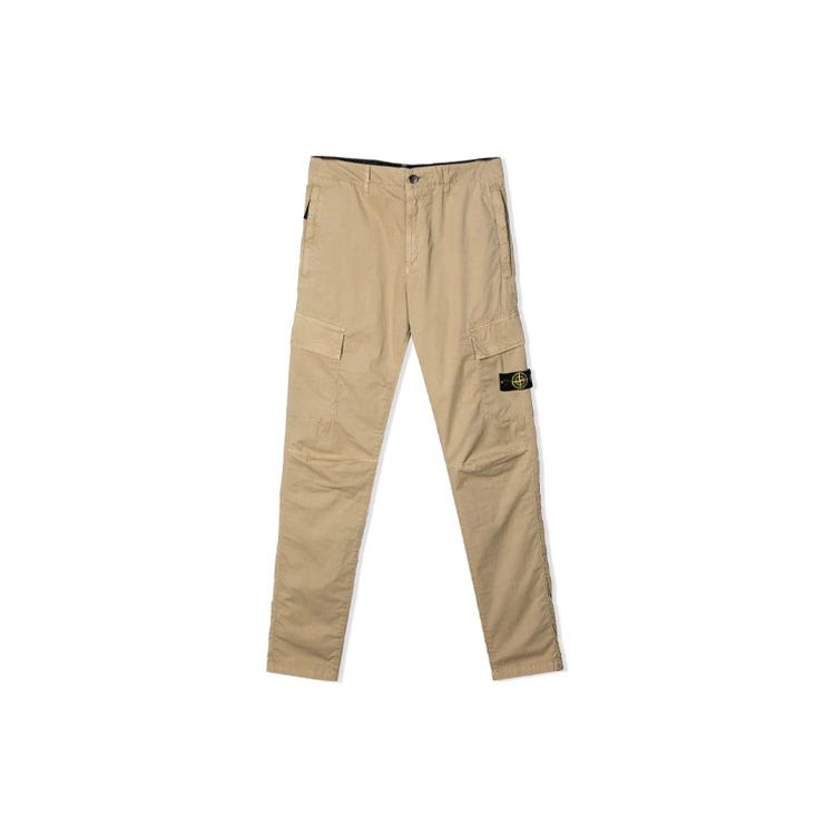 Stone Island Logo Work Casual Pants Kids bottoms Light-Brown 761630410-V0190