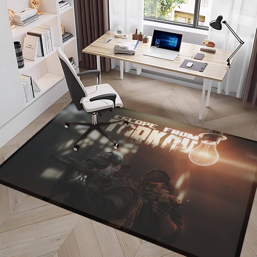 Game Escape From T-Tarkov Bathroom Mat Non-Slip Laundry Room Mat Laundry Decor Balcony Child Living Room Toilet Rug