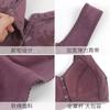 Women's Middle-aged And Elderly Large Size No Steel Ring Front Buckle Wide Shoulder Strap Soft Cotton Cup Bra