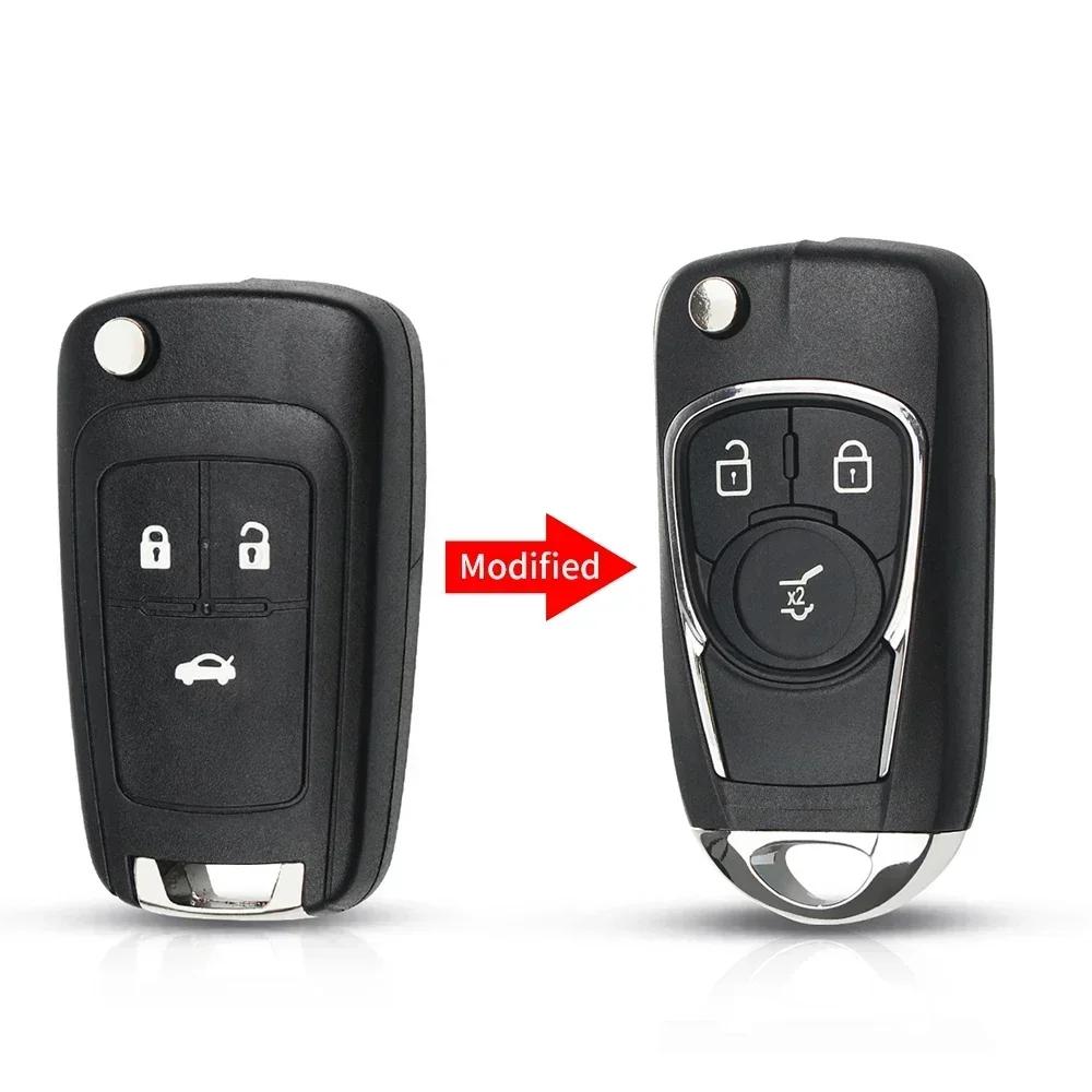 S For Chevrolet Cruze Epica Lova Camaro Vauxhall Insignia Astra For Buick Modified 2/3/4/5 Buttons Remote Key Shell