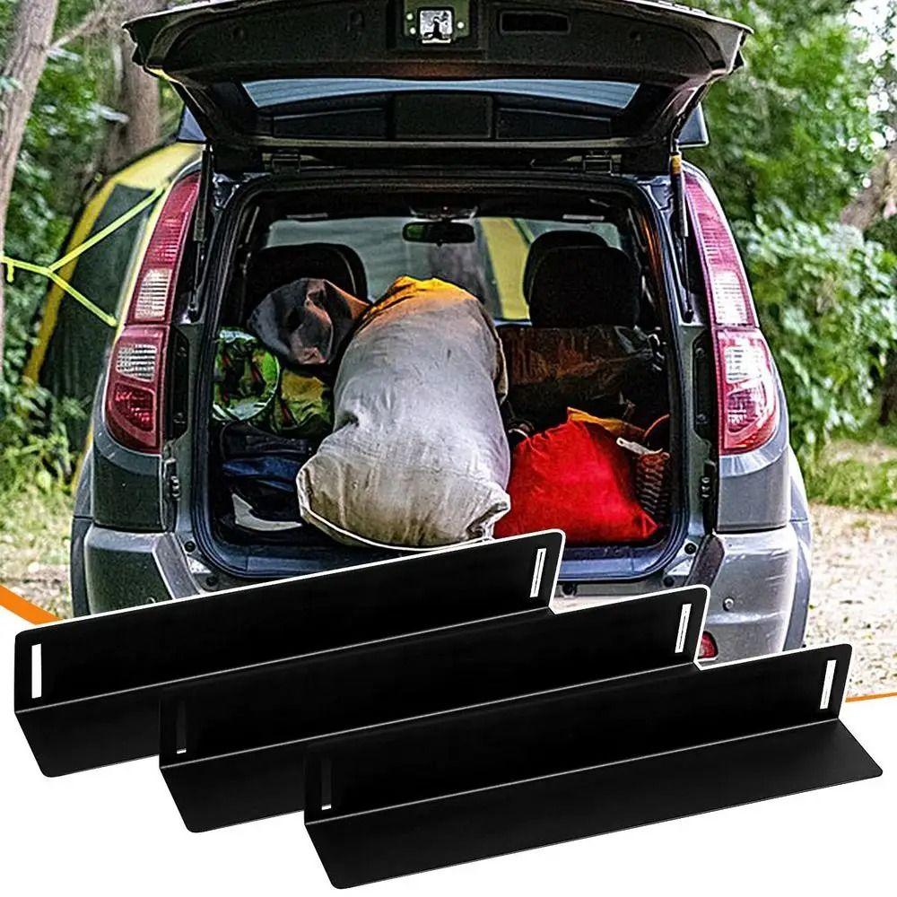 Sturdy Locking System Cargo Divider Non-Slip Boot Separator Storage Box Luggage Holder Car Trunk