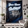 Wandbehang mit individuellem Namen & Text, Canterbury-Bankstown Bulldogs Dekorativer Wandbehang für das Schlafzimmer
