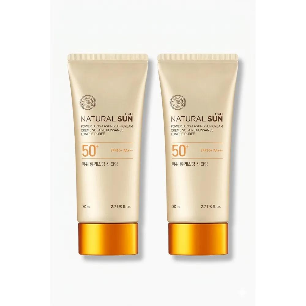 The Face Shop Natural Sun Eco Power Long Lasting Sun Cream 80ml + 80ml