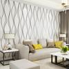 Luxus 3D Wasserwellen Tapete Premium Wildleder Vlies Wandverkleidung, Atmungsaktiv & Umweltfreundlich TV Hintergrund, Wohnzimmer, Schlafzimmer Dekor (Unbeklebt)