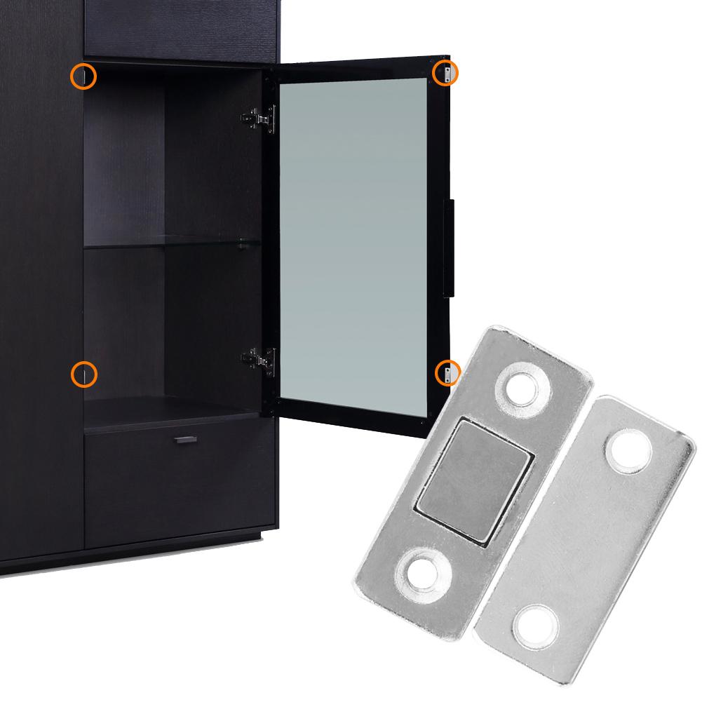 10Pcs Stainless Steel Cabinet Door Magnet Sliding Door Suction Magnetic Door Catch