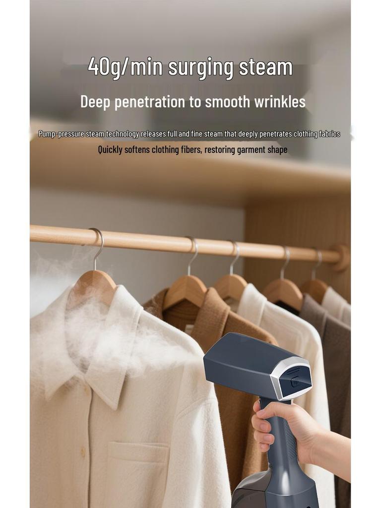 High-Power Portable Handheld Garment Steamer & Iron