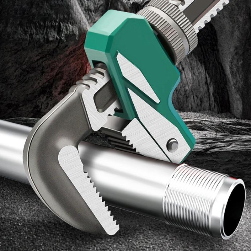 Multipurpose Quick Pipe Wrench, Comfort Grips Hand Tool for Plumbers and Enthusiasts