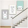 Wall Picture Baby Room Decoration Kawaii Bear Rabbit Canvas Art S Woodland Animal Cartoon Nursery Prints Painting