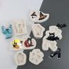 Cartoon Halloween Fondant Chocolate Mold Cake Decorating Tools Skull Bat Tombstone Baking Silicone Mold Easy to Clean