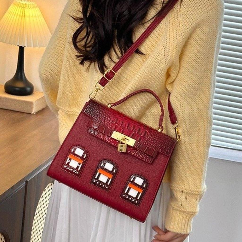 Xeie Thuk Handbag Women PU Adjustable Strap Daily Commute