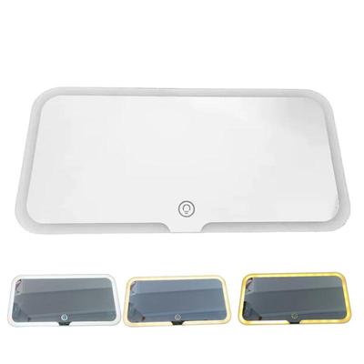 LED Car Sun Visor Vanity Mirror with 3 Light Modes and 60 LEDs Rechargeable Cosmetic Makeup Car Mirror  Charging Vanity Mirrors