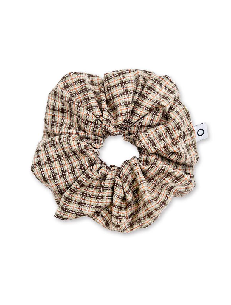 Nought O Logo Check Scrunchie
