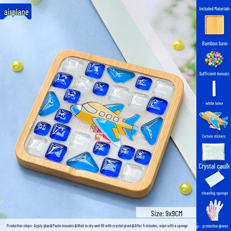 Mosaic DIY Coaster Kit: Parent-Child Creative Gift for Kids