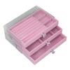 Acrylic Jewelry   3 Drawers Storage Box Transparent Jewelry Display Stand rrings Necklace Holder Case