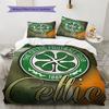 Ensemble de couette Celtic Football Club Housse de couette Taie d'oreiller Décoration de maison Cadeau d'anniversaire (1 housse de couette + 2 taies d'oreiller, sans garniture.)