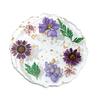 Handmade Resin Coaster Dried Flowers Cup Mat Heat-Resistant Clear Waterproof Table Protection Mat Unique Gift for Coffee Lovers Home Office Decor