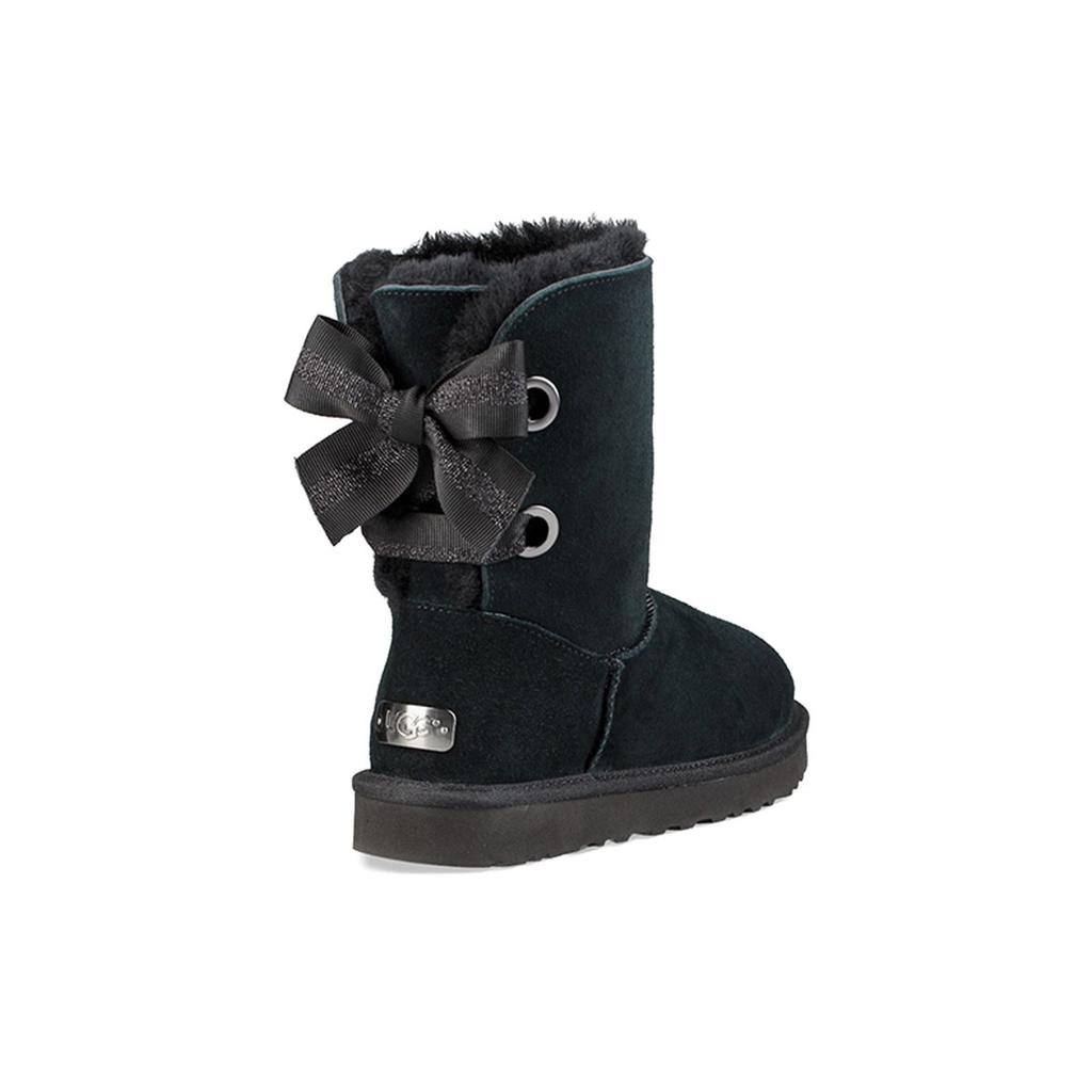 (WMNS) UGG Customizable Bailey Bow short Black Women's 1098075-BLK