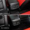 Carbon Fiber Look Armrest Box Rear Air Conditioning AC Vent Air Outlet Cover Trim Accessories for Dodge Challenger 2015+ QA1