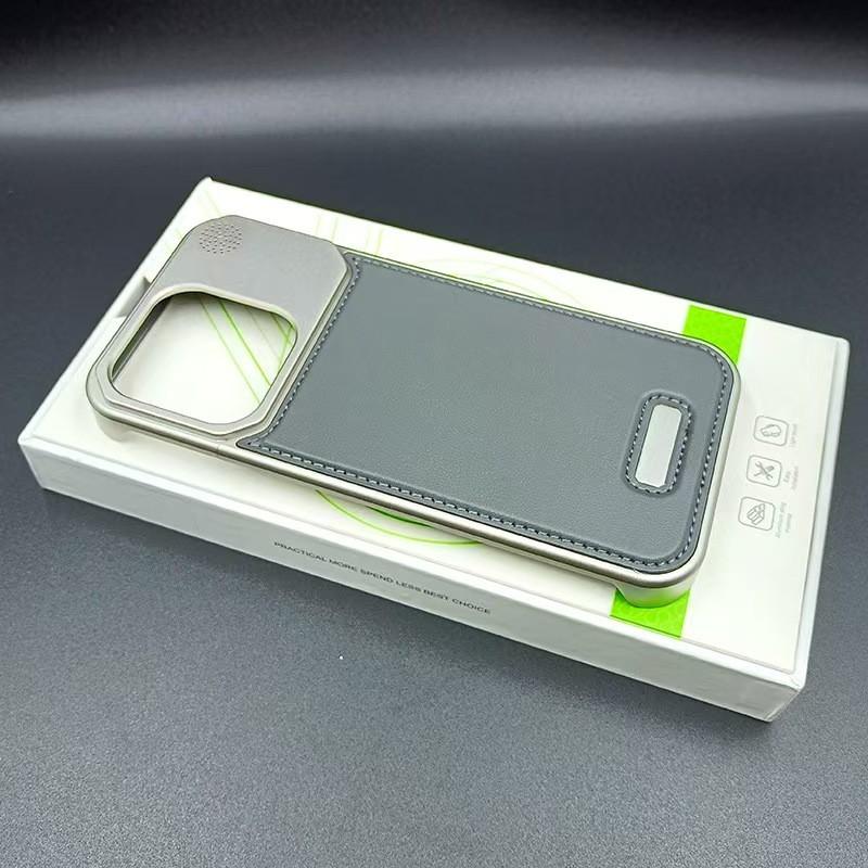 Phone Case IPhone 18 Pro Max 17 Leather Shockproof Heat Dissipation Anti-fall