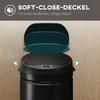 42 Liter Sensor Trash Can with Soft-Close Function, Touchless Stainless Steel Waste Bin for Hygienic Kitchens