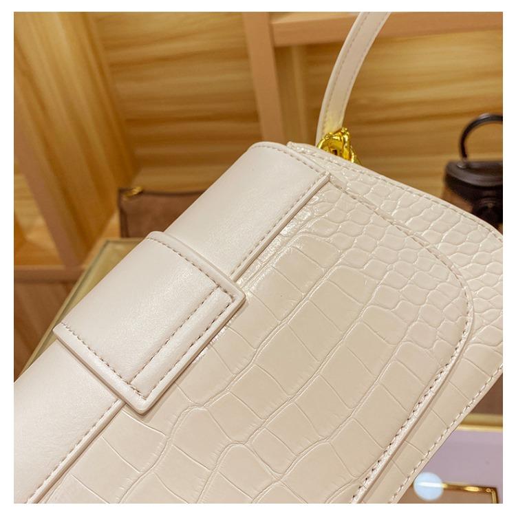 2023 neue Mode Eine Schulter Umhängetasche für Frauen Licht Luxus Stil Krokodil Muster Echtes Leder Unterarm Tasche für Frauen einfach
