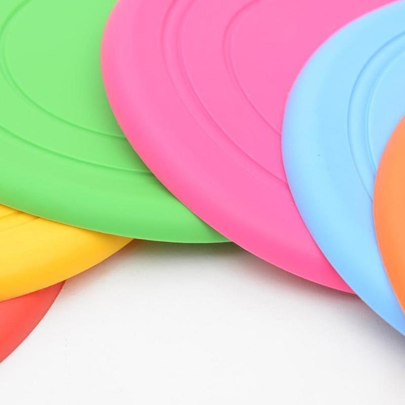 1 X Giocattolo in Silicone per Animali Domestici Cane Giocattolo da Allenamento Resistente ai Denti Frisbee Volante Gioco Frisbee Tendenza