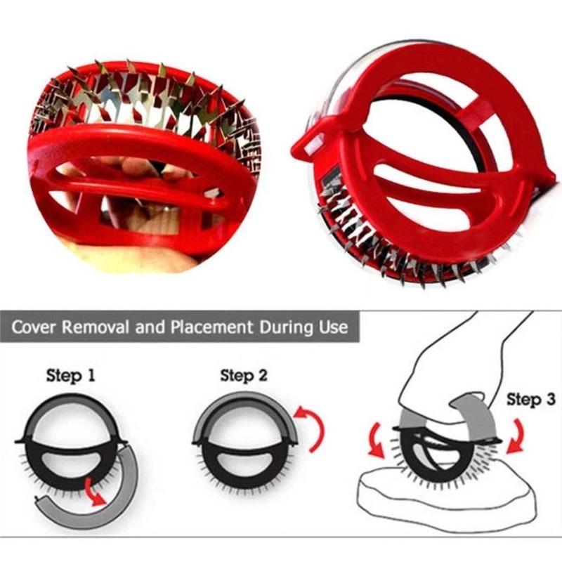 Tender Meat Needle 48-pin Meat Tenderizer with Handle Meat Tenderizer Steak Needle Kitchen Tools Barbecue Meat Tenderizer