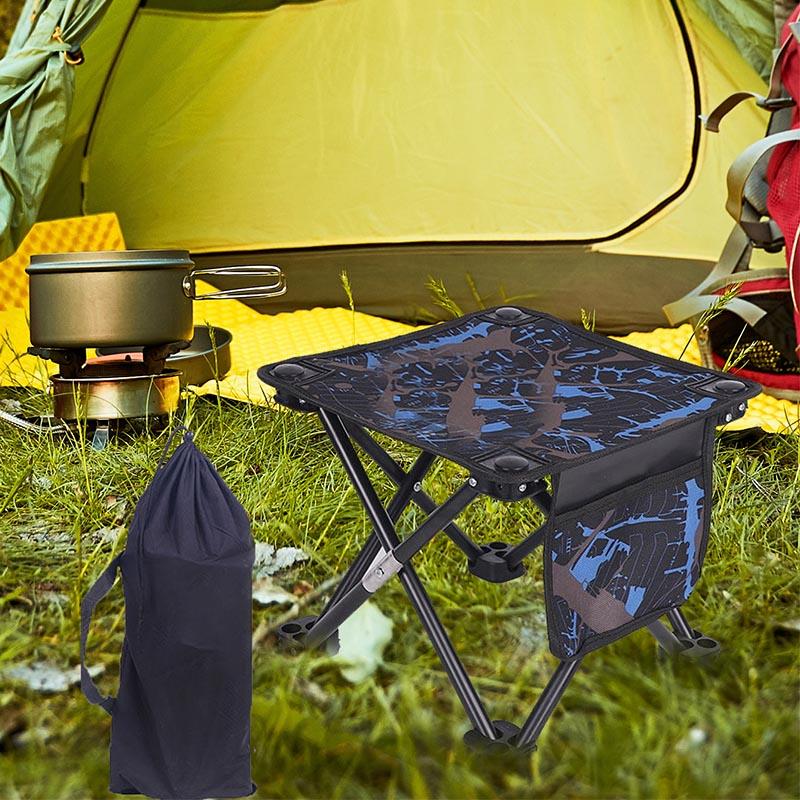 Collapsible Stool Mini Lightweight Recliner Foot Rest Fishing Chair Footrest For Patio Travel Picnic Walking Hiking Festival