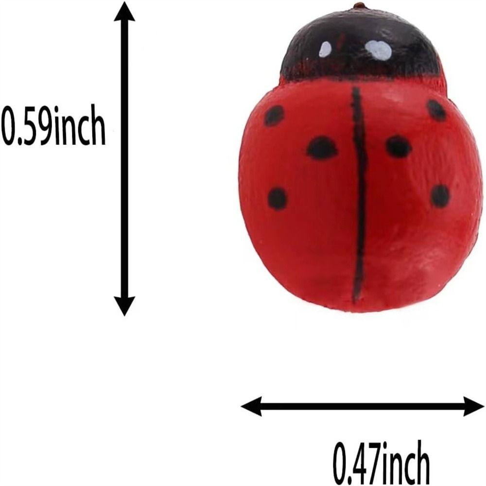 Red Ladybug Thumbtack  Document Nail Whiteboard Photo Map Pins  Office